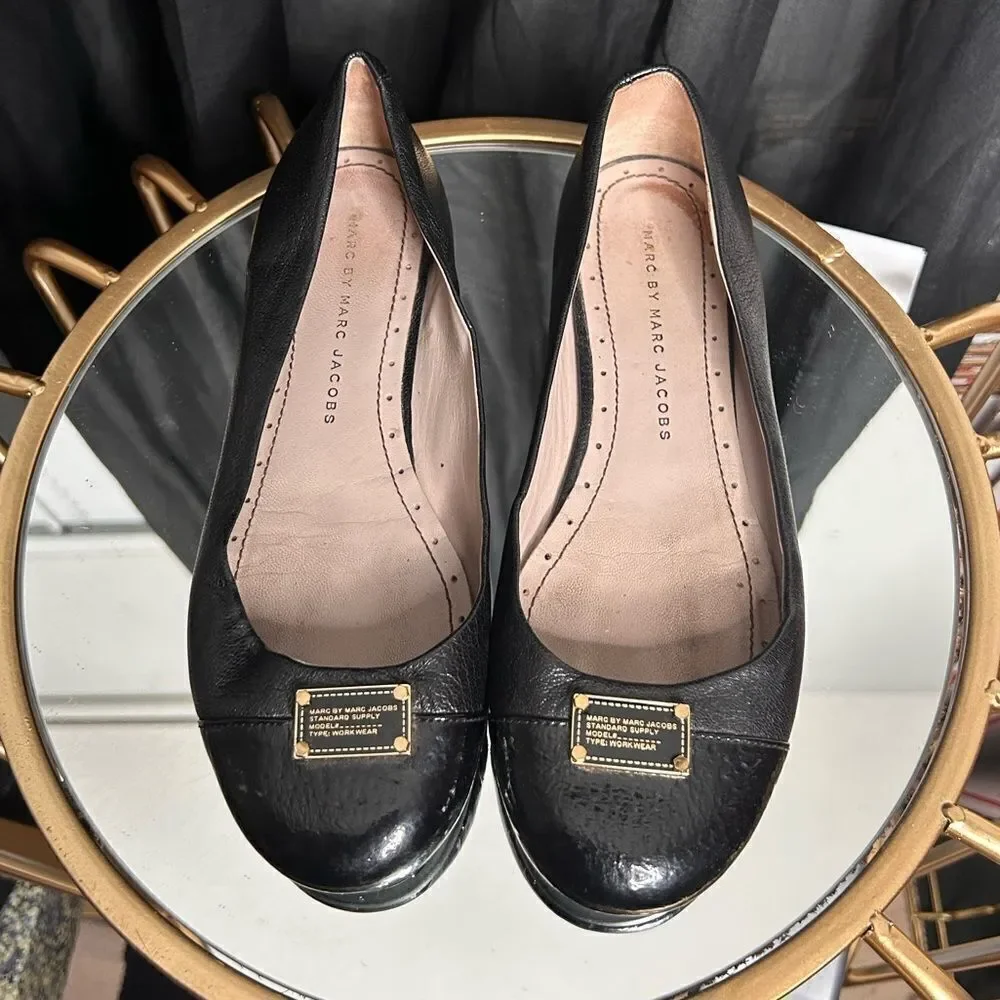 Marc by Marc Jacobs Leather Ballet Flats